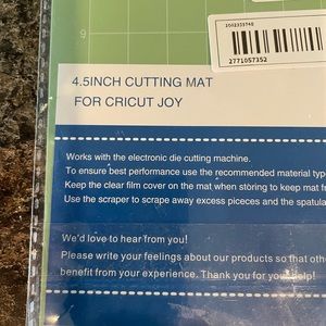 Medium grip cutting mat for Cricut Joy - new